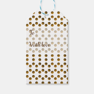 Gold Dots Custom Gift Tags Geschenkanhänger