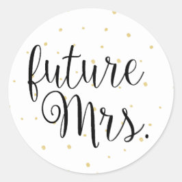 Gold Dots Fab Future Frau Sticker