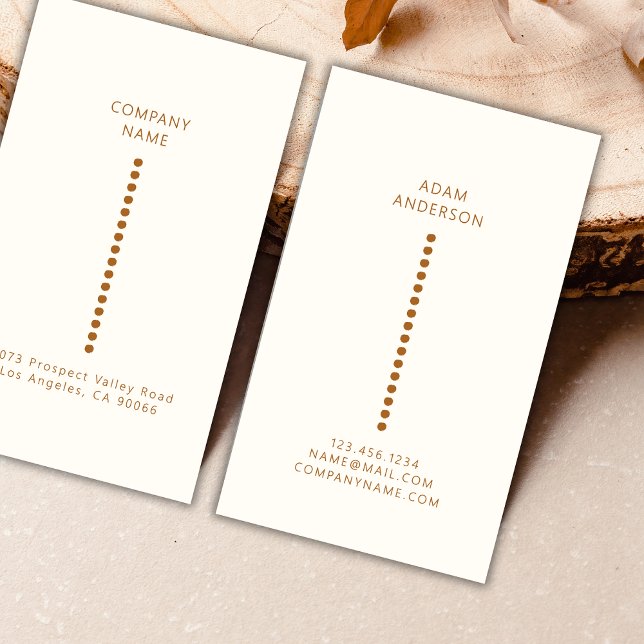 Gold Dots Minimalistisch einfach Beruflich Visitenkarte (Von Creator hochgeladen)