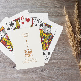 Gold Dots Minimalistisch einfaches Cream Business Spielkarten