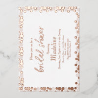 Gold Dots Muster Hochzeitsfolie gepresst Einladung