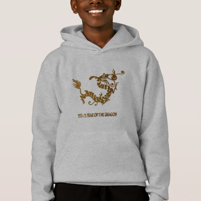 Gold-Drache Hoodie (Vorderseite)