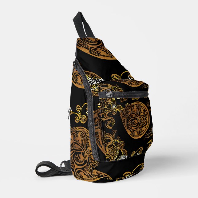 Gold Dragon Crossbody Bag (Linke Seite)