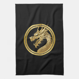 Gold Dragon- Geschirrtuch