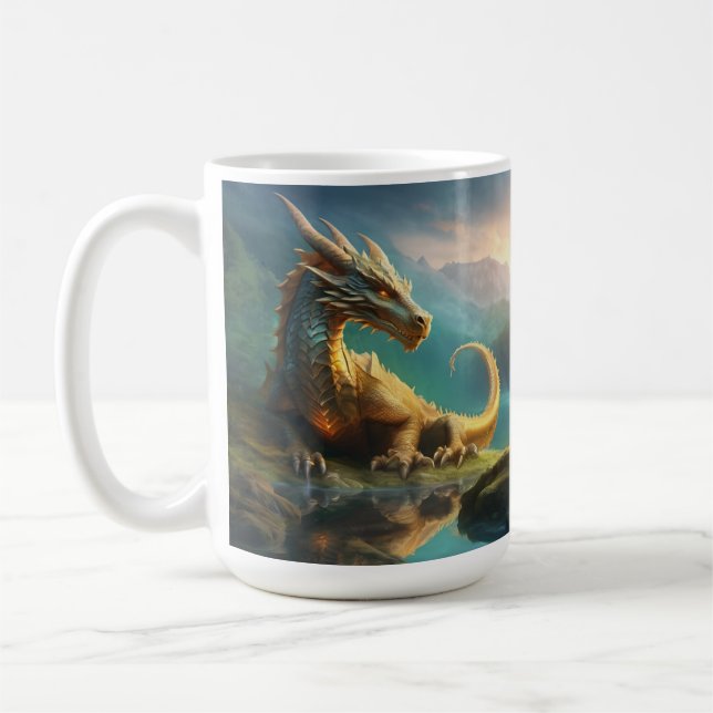 Gold Dragon Kaffeetasse (Links)