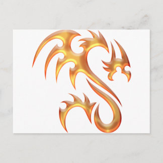 Gold Dragon Postkarte