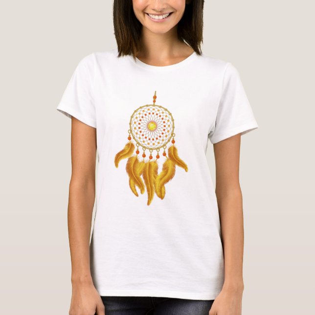 Gold Dream Catcher T-Shirt (Vorderseite)