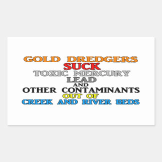 Gold Dredgers Rechteckiger Aufkleber