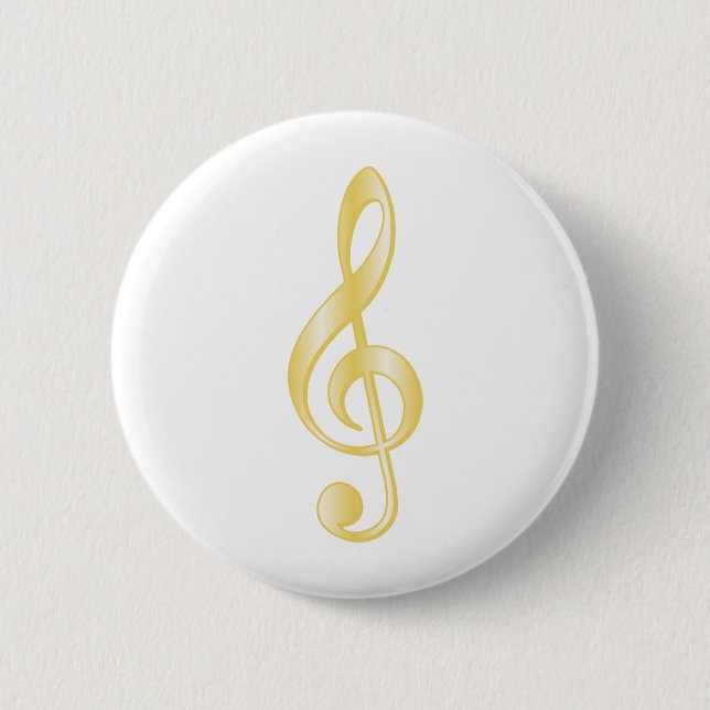 "Gold" dreifacher Clef Button (Vorderseite)