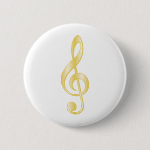 "Gold" dreifacher Clef Button