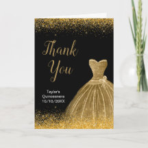 Gold Dress Imitate Glitzer Quinceanera