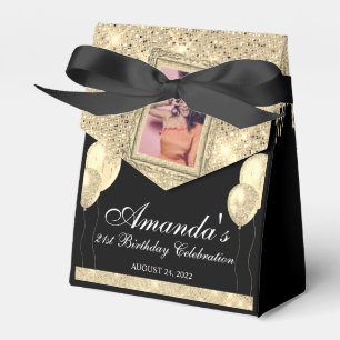 Gold Drip Glamour Foto Gefallen Box Geschenkschachtel