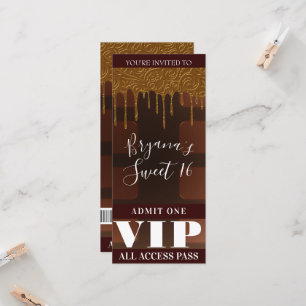 Gold Drip Wrapper Schokoladenriegel Party VIP