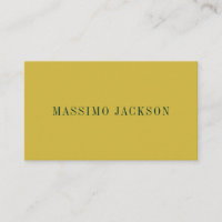 Gold & Dunkelgrün Farb-Minimalist Plain Modern