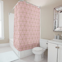 Gold Dusty Mauve Geometric Triangle Boho Glam
