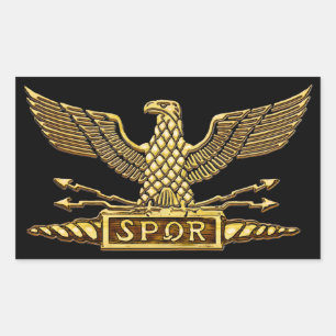 Gold Eagle der römischen Republik Rechteckiger Aufkleber