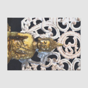 Gold Earth Buddha OM Aum Ajna Meditationsparty Seidenpapier