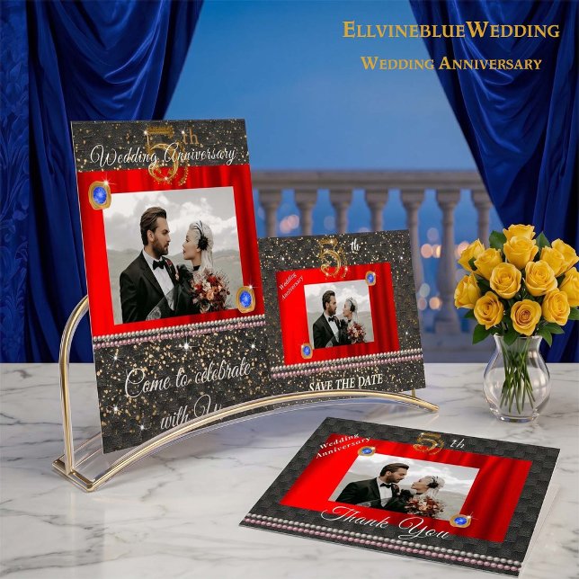 Gold & Edelsteine 5. Hochzeitstag Danke (Von Creator hochgeladen)