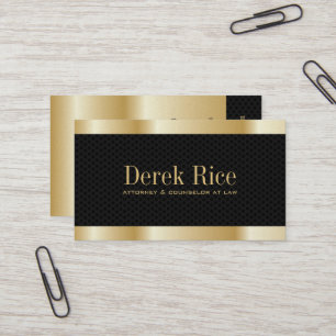 Gold"Effekt-" Rechtsanwalts-Visitenkarten Visitenkarte