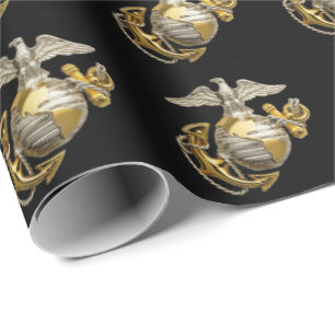Gold EGA - US Marine Corps Geschenkpapier