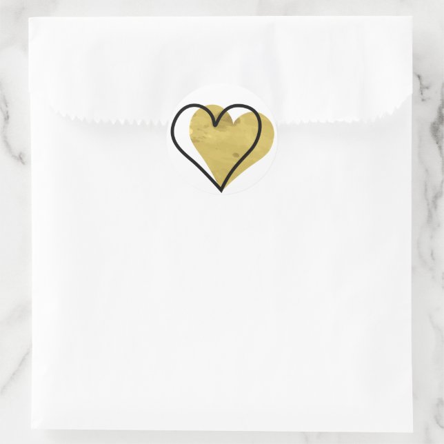Gold ein großes Dankeschön an Clipart Vielen Dank, Runder Aufkleber (Tasche)
