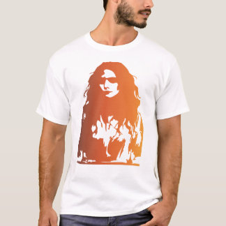 Gold eine Frau mit langen Haaren und Sonnenbrillen T-Shirt