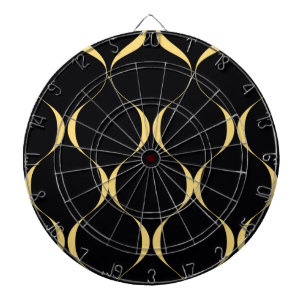 Gold, einfach, modern, luxuriös, wellenförmig dartscheibe