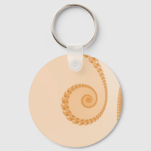 Gold einfaches gewundenes Keychain Schlüsselanhänger