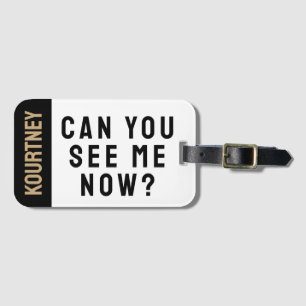 Gold Einfaches Individuelle Name Modernes Funny Fu Gepäckanhänger