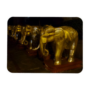 Gold Elefanten 3"x4" Magnet
