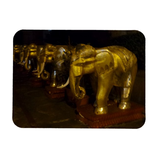 Gold Elefanten 3"x4" Magnet (Horizontal)