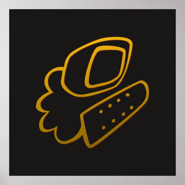 Gold Elegance 06 Print Poster (Vorne)