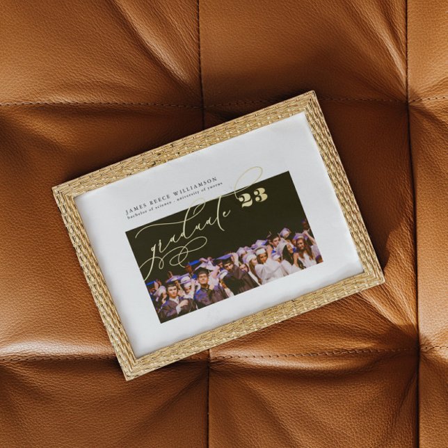 GOLD ELEGANT GRADUATE Foto CLASS VON 2023 Foliendrucke (Von Creator hochgeladen)