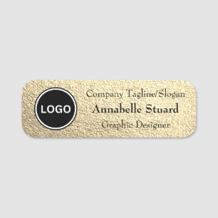 Gold Elegant Namensschild