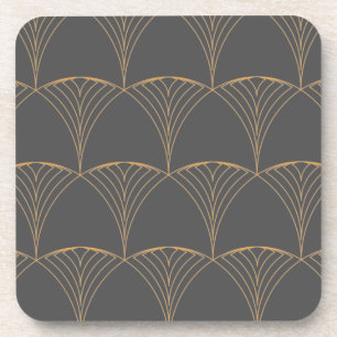 Gold, elegant simple luxurious traditional pattern getränkeuntersetzer