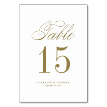 Gold Elegante Klassische Skripthochzeit