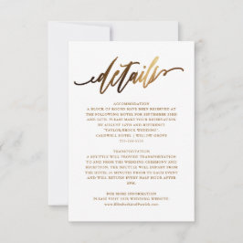 Gold Elegante Script Typografie Einladung
