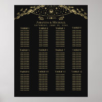 Gold elegante Übersicht über das mystische Tarot b