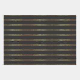 Gold Elegante Verziert Romantik Geschenkpapier Set