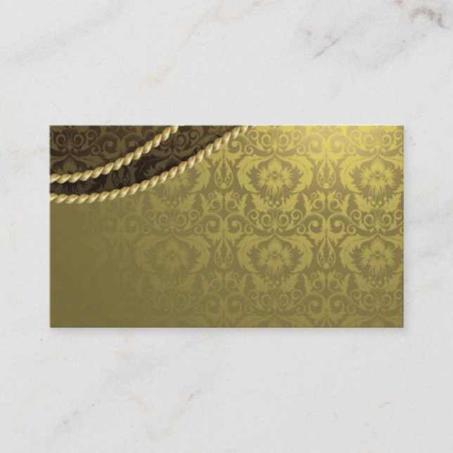 Gold elegante Visitenkarte (Vorderseite)