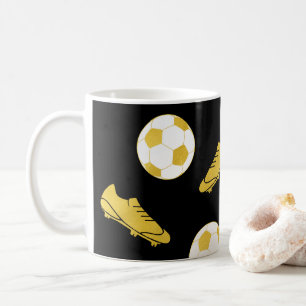 Gold Eleganter klassischer Fußball reinigt Ball Bl Kaffeetasse
