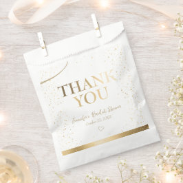 Gold Elegantes Brautparty Vielen Dank Geschenktütchen