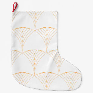 Gold, elegantes einfaches luxuriöses traditionelle großer weihnachtsstrumpf