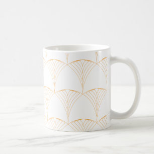 Gold, elegantes, einfaches, traditionelles Muster Kaffeetasse