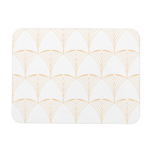 Gold, elegantes, einfaches, traditionelles Muster Magnet