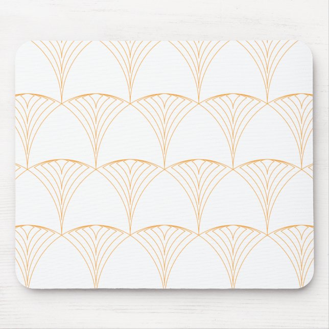 Gold, elegantes, einfaches, traditionelles Muster Mousepad (Vorne)