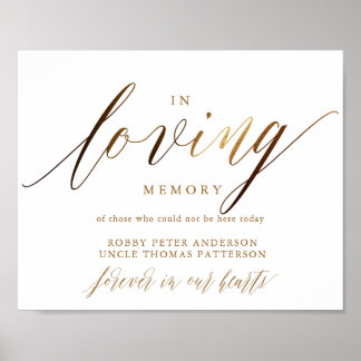 Gold Elegantes Script Typografy Poster