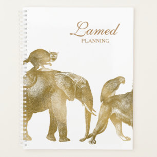 Gold Elephant Löwenplaner Planer