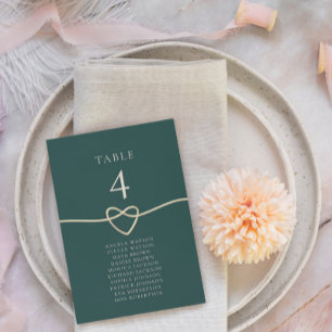 Gold Emerald Green Wedding Seating Chart