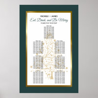 Gold Emerald Green Winter Hochzeitskarte